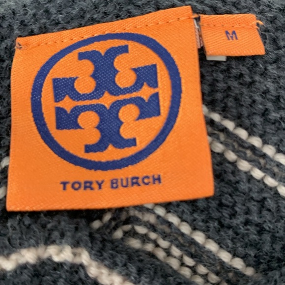 Tory Burch Kent Merino Wool Knit Sweater Dress Size Medium gray - Picture 9 of 10